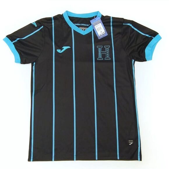 Joma Honduras Away Jersey 2023-24 Soccer Football Futbol Black Blue 2XL NWT - Picture 1 of 11